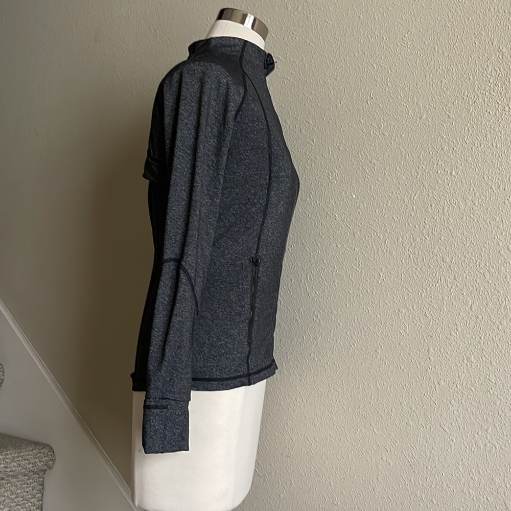 Women's Gray Full-Zip Jacket - Picture 2 of 14